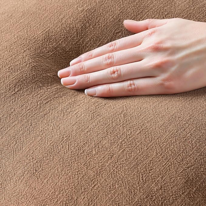 MIULEE Decorative Throw Pillow Covers Neutral Linen Fringe Throw Pillows Euro - Image 2