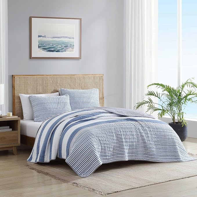 Nautica - Queen Quilt Set, Reversible Cotton Bedding - Image 2