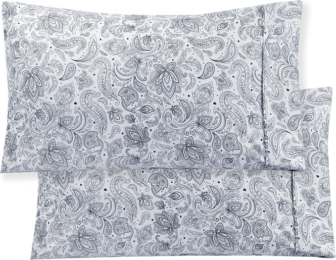 Elegant Comfort Luxury Soft Bed Sheets Paisley Pattern - Image 6
