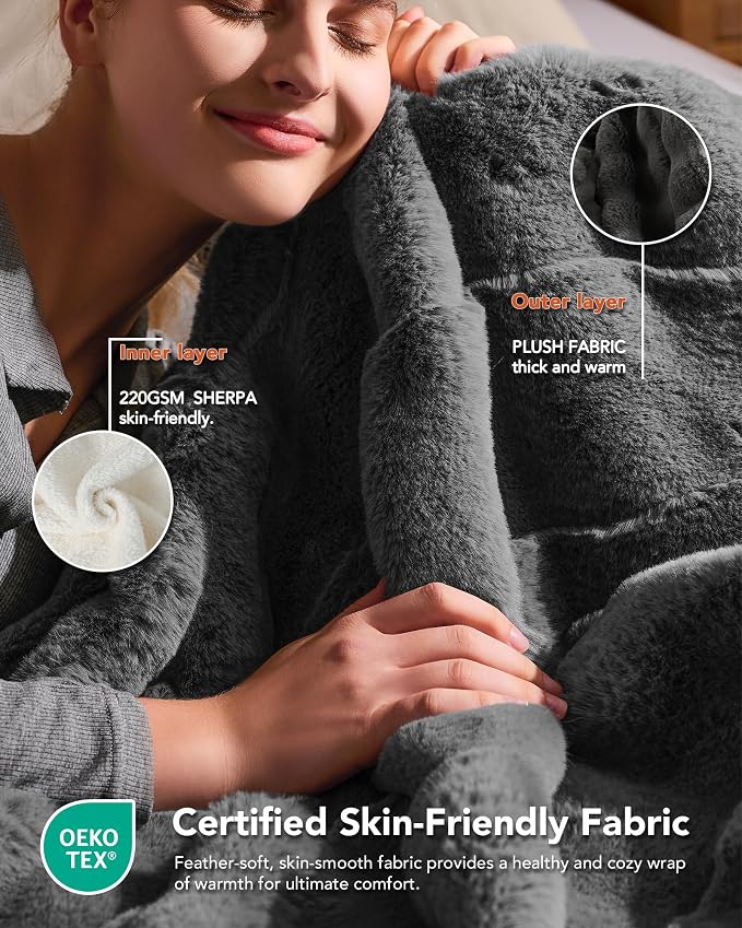 Homemate Electric Heated Throw Blanket - Image 5