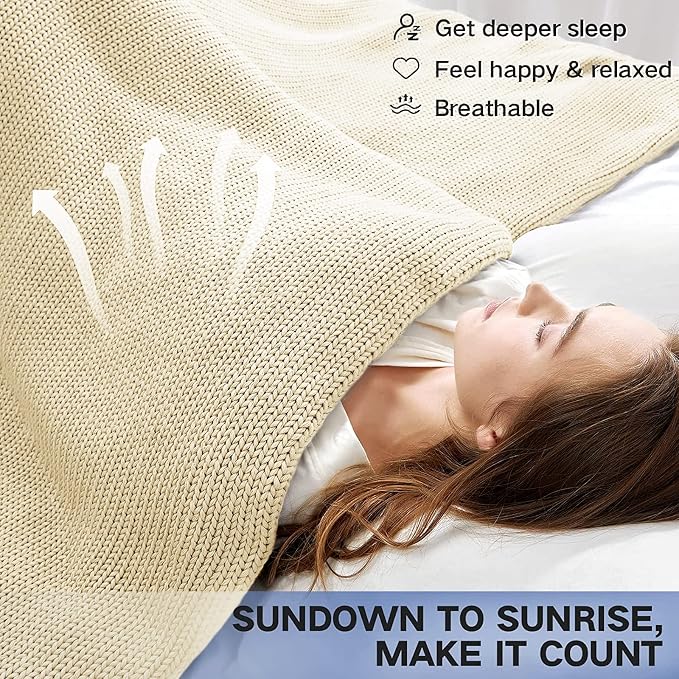 Guohaoi Knitted Weighted Blanket - Image 6