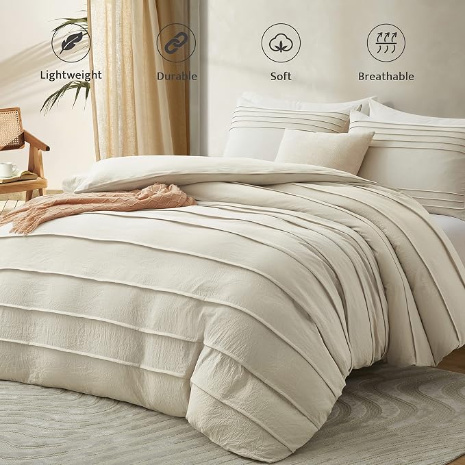Oli Anderson Beige Duvet Cover Queen Size - Image 2
