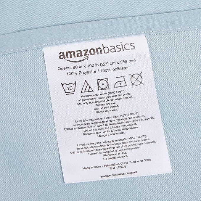 Amazon Basics Soft, Breathable, Wrinkle-Free Brushed Microfiber 4-Piece Bed - Image 5