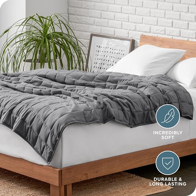 Bare Home Weighted Blanket Queen Size 17lbs - Image 5