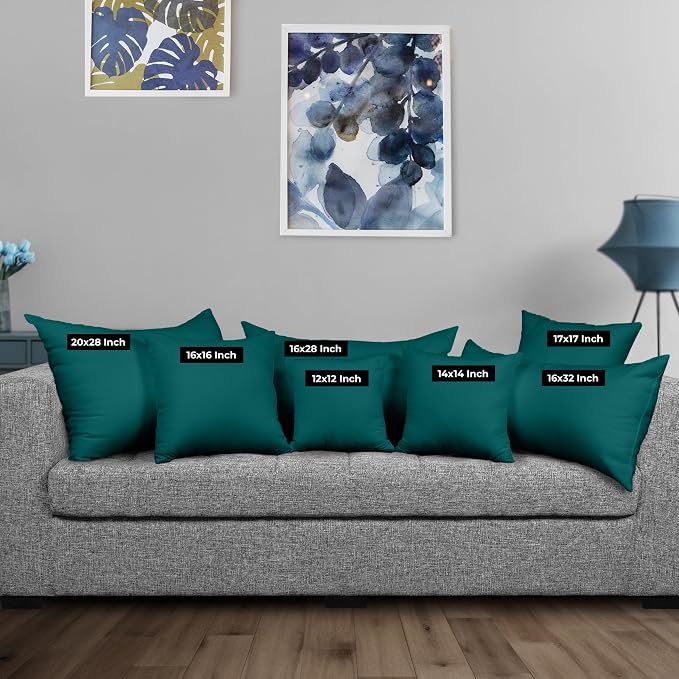 Utopia Bedding 16x16 Pillow Inserts, Dark Teal – Indoor Decorative Throw Pillows - Image 2