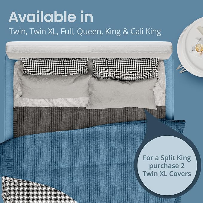 SafeRest Waterproof California King Size Mattress Protector - Image 9