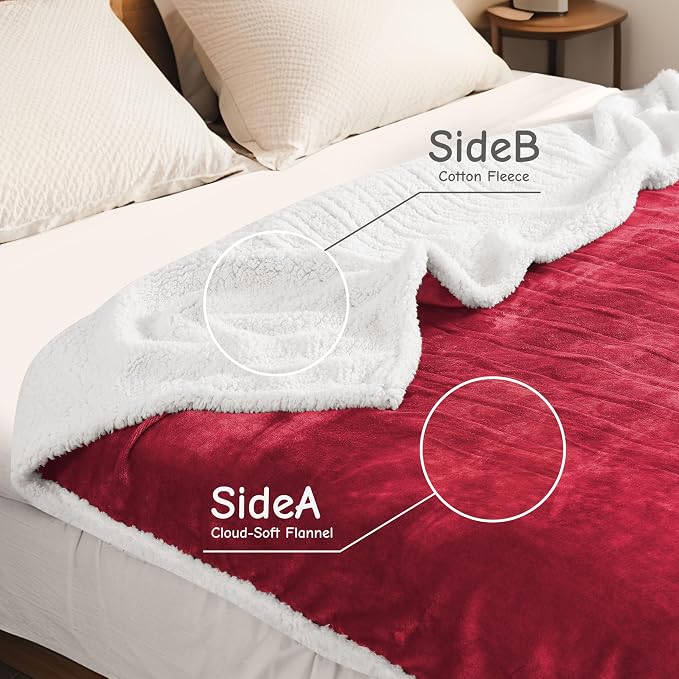 Electric Heated Blanket Full Size 72"x84", Soft Flannel - Image 2