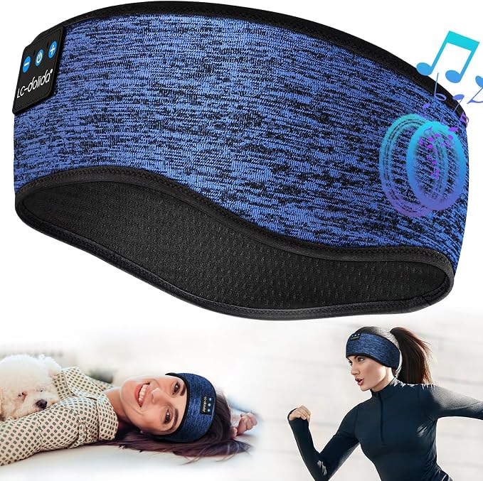 LC-dolida Sleep Headphones Headband Bluetooth 5.4, Sports Headband Earphones - Image 8
