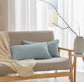Simple&Opulence 100% Linen Lumbar Pillow Cover 12 x 20 Inches Set of 2 by SimpleOpulence