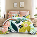 Tyrot 3 Piece Boho Floral Full/Queen Quilt Sets Farmhouse Reversible by TyrotHomeDecor