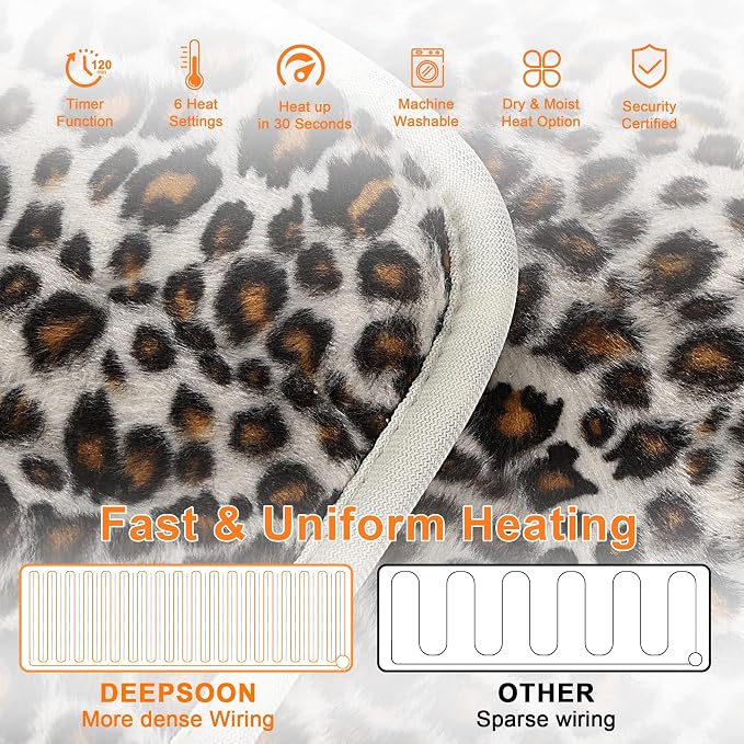 Deepsoon Heating Pad, Electric Heating Pads - Image 5