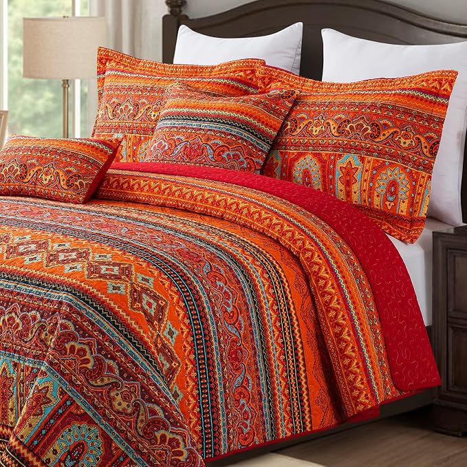 BEDIFANY Cotton California King Quilt Set - Image 3