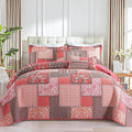 BEDIFANY Cotton Queen Quilt Set, Farmhouse Queen Size Quilt Bedding Set by BEDIFANY