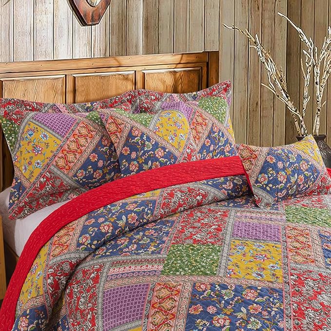 BEDIFANY Cotton King Quilt Set - Image 3