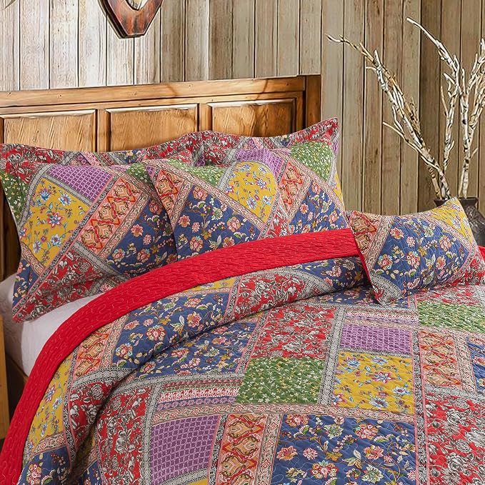 BEDIFANY Cotton Queen Quilt Set - Image 3