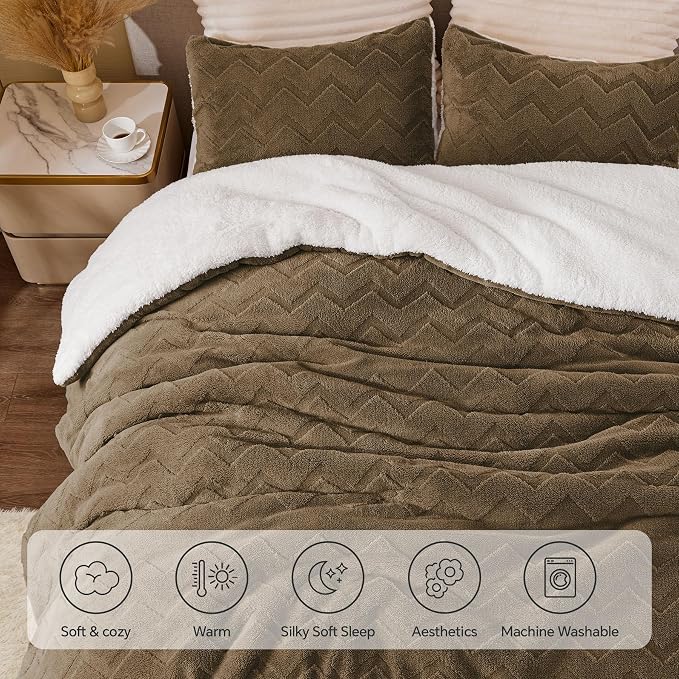 BEDELITE Fluffy King Size Comforter Set - Image 6