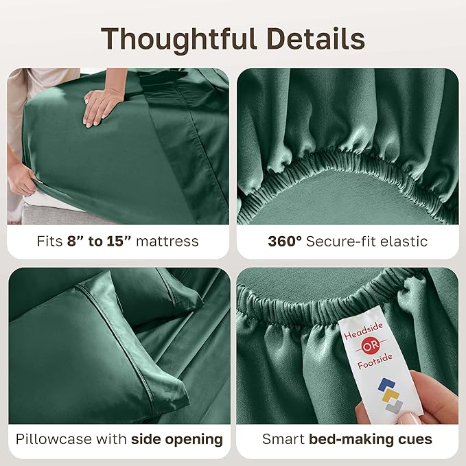 California Design Den Soft 100% Cotton Sheets Twin XL Size Set, 400 Thread - Image 5