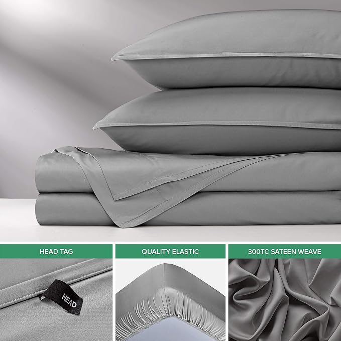 Pure Bamboo Queen Sheets, Genuine 100% Organic Viscose Derived from Bamboo Bed - Image 6