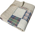 Greenland Home Oxford 100% Cotton Throw Blanket, Tan 50 x 60 in by GreenlandHome