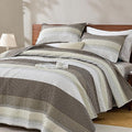 Andency King Size Quilt Set Mocha Brown, 3 Pieces Summer Ultra Soft Lightweight by Andency