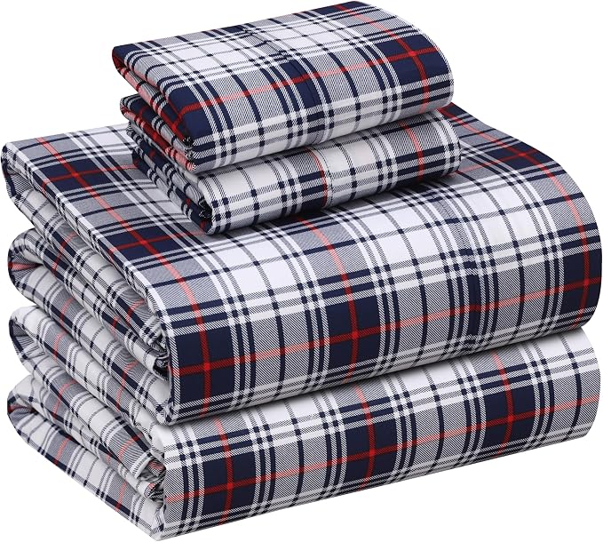 RUVANTI 100% Cotton Sheets – Full Size Percale Bedding, Cooling & Breathable by Ruvanti