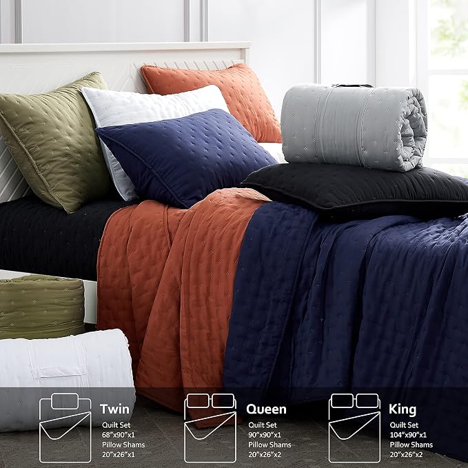 California Cal King Size Cloud Quilt Bedding Sets - Image 7