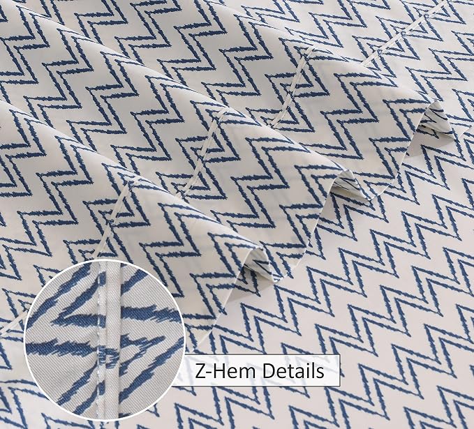 RUVANTI 100% Cotton Sheets – California King Percale Bedding, Cooling & - Image 4