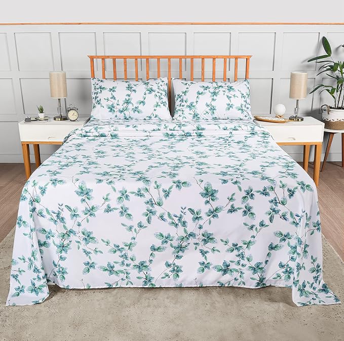 Utopia Bedding Queen Sheet Set, Soft Microfiber 4 Piece Bed Sheets - Image 3