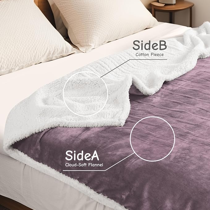 Electric Heated Blanket Twin Size 62"x84", Soft Flannel - Image 3