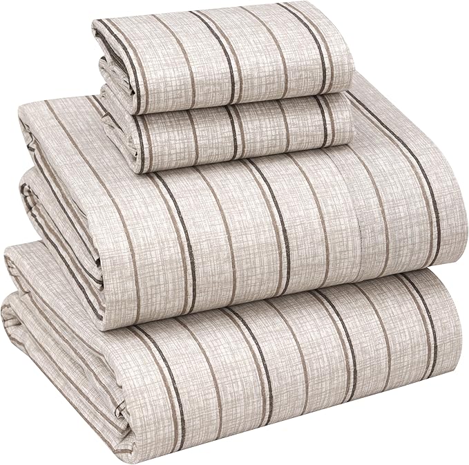 RUVANTI 100% Cotton Sheets – Queen Size Percale Bedding, Cooling & Breathable by Ruvanti