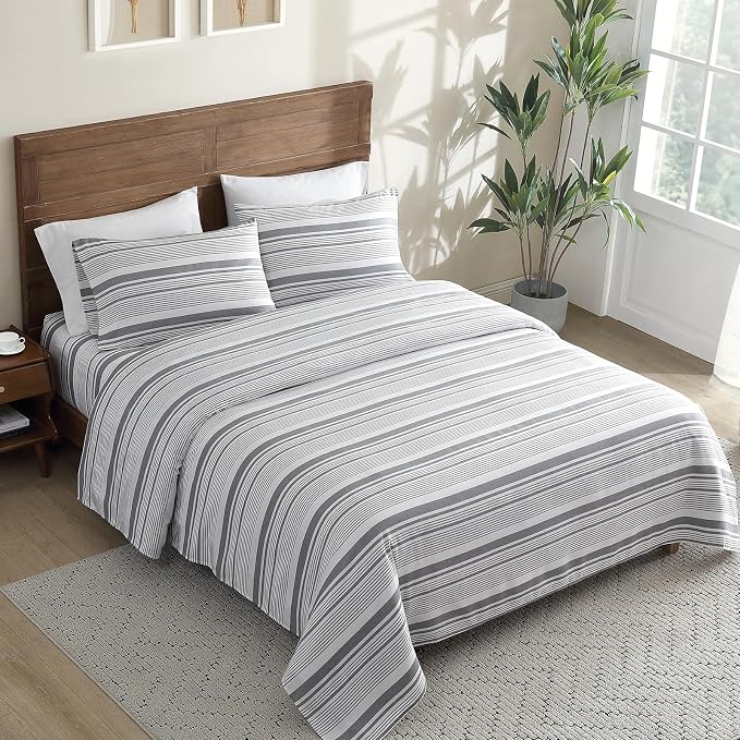 ClevaHome Classic Stripe Sheet Set - Image 6