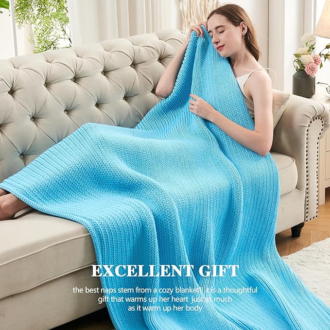 L'AGRATY Knitted Weighted Blanket - Image 5