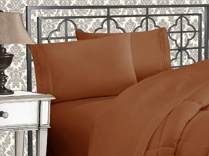 Elegant Comfort Luxurious 1500 Premium Hotel Quality Microfiber Three Line - Image 2
