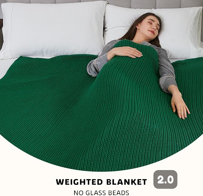 L'AGRATY Knitted Weighted Blanket - Image 2