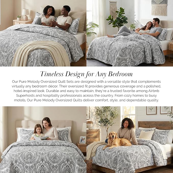 Southshore Fine Living, Inc. Boho King Quilt Set, Lightweight Bedspread - Image 6