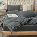 PURE ERA Jersey Knit Duvet Cover Set 100% T-Shirt Heather Cotton Super Soft by PUREERA
