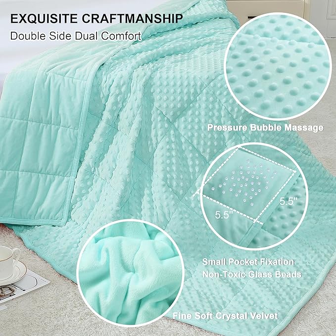 Alomidds Weighted Blanket, Luxury Velvet Weighted Blankets - Image 2