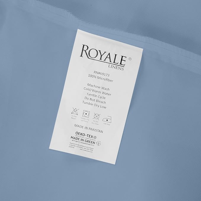 Royale Linens 2 Pack Bulk Flat Sheet Set - Image 9
