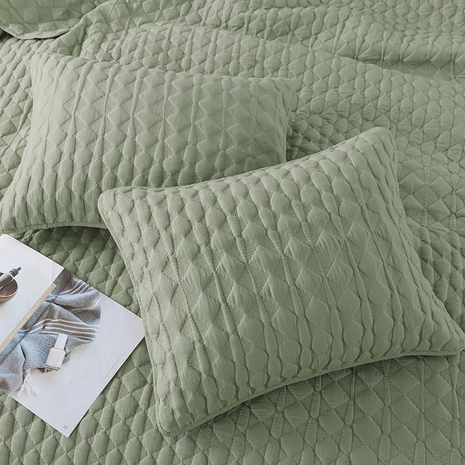 WDCOZY Oversized California Cal King Size Quilt Bedding Sets - Image 4