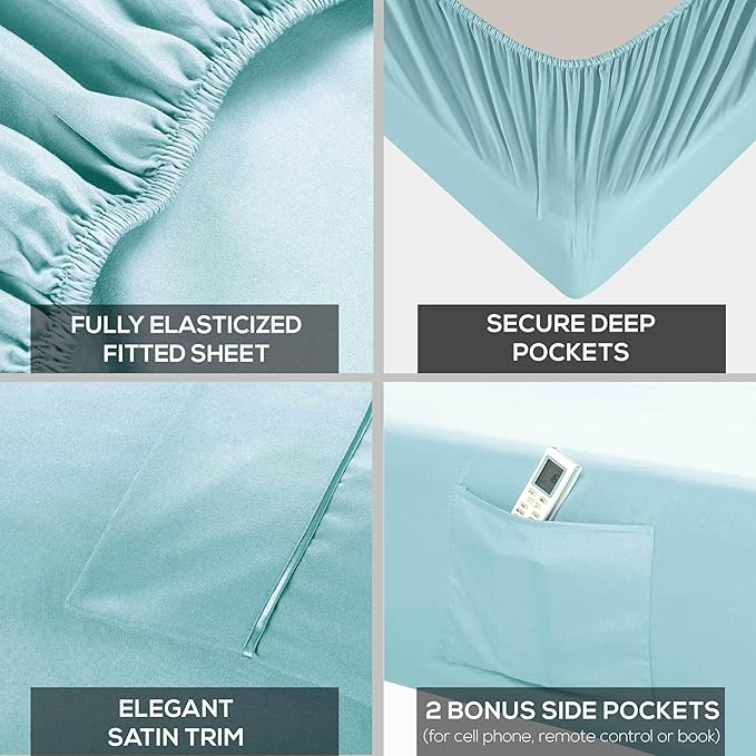 Mueller UltraTemp 6 PC Queen Sheet Set - Image 4
