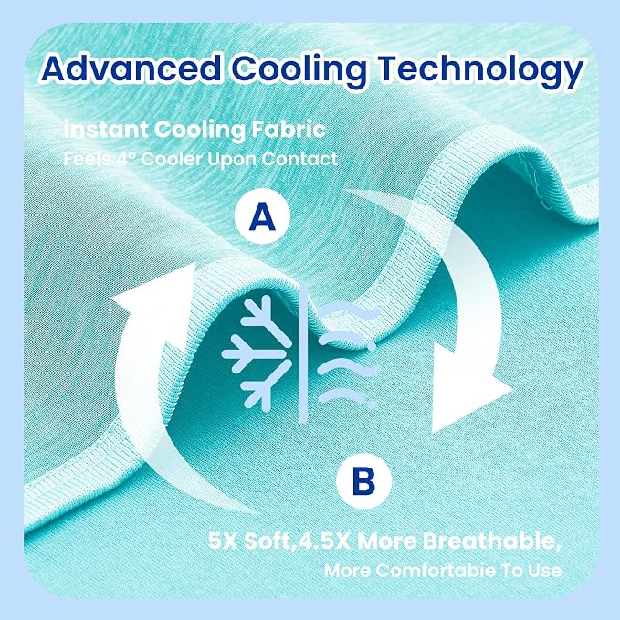 TOPCEE Cooling Blanketfor Night Sweats Absorbs Heat to Keep Adults, Children - Image 5