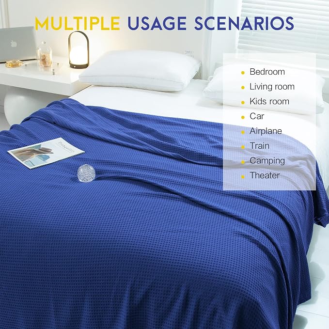 AmyHomie Cooling Blanket King Size, 100% Rayon Derived from Bamboo, Cool Summer - Image 5