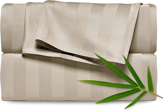 Pure Bamboo Queen Sheets, Genuine 100% Organic Viscose Derived from Bamboo Bed by PureBamboo