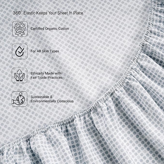 LANE LINEN 100% Organic Cotton Pre Washed Extra Long Twin Sheets Low Pill Fade - Image 5
