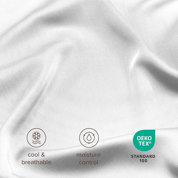 Bare Home 100% Rayon Made from Bamboo Luxury Body Size Cooling Pillowcase - Image 6