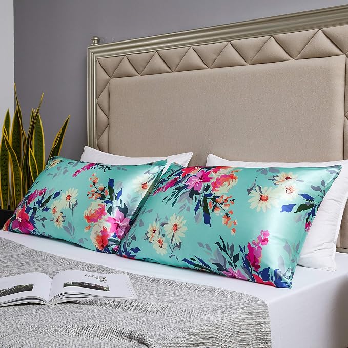MR&HM Satin Pillowcase for Hair and Skin, Silk Satin Pillowcase 2 Pack - Image 5