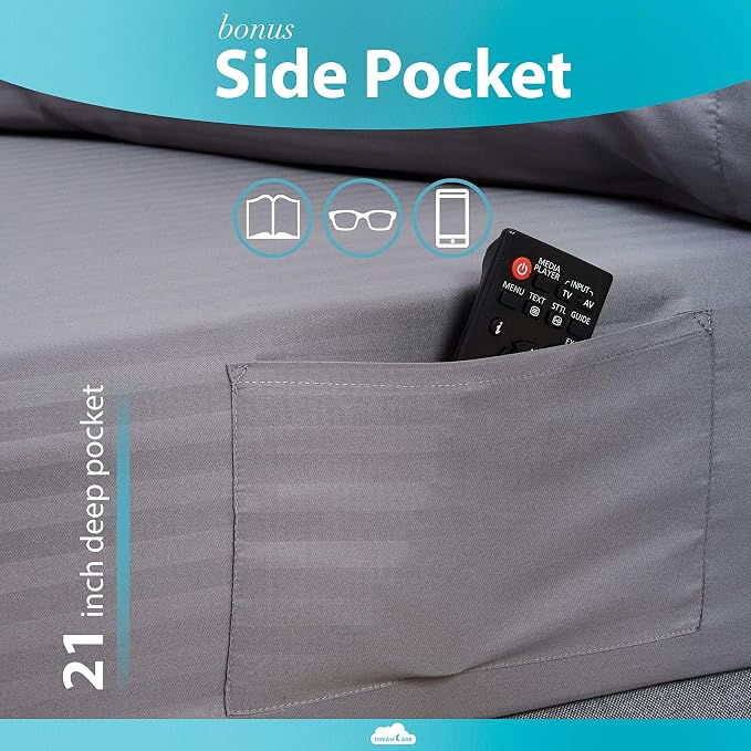 DREAMCARE King Fitted Sheet - Image 3