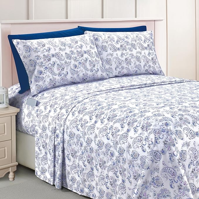 Elegant Comfort Luxury Soft Bed Sheets Paisley Pattern by ELEGANTCOMFORT