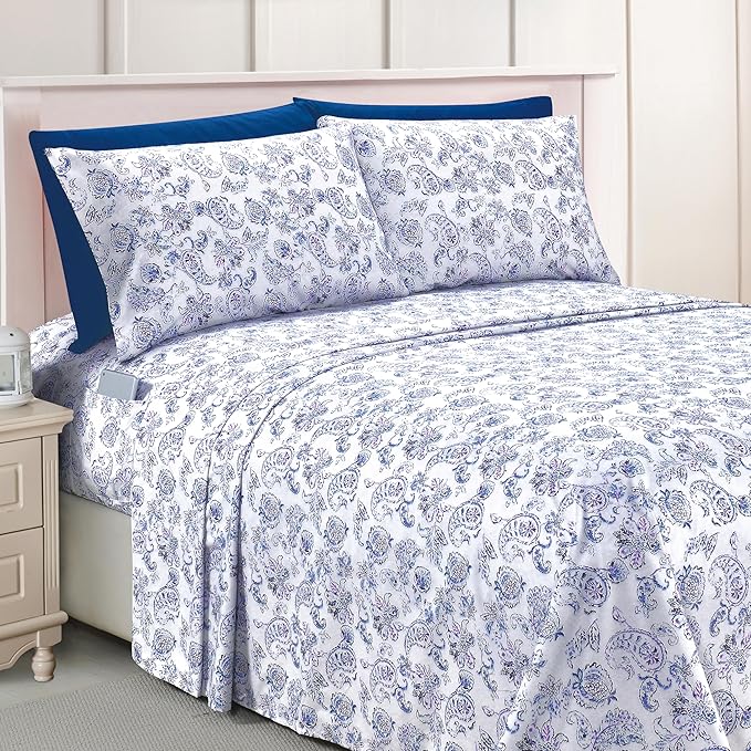 Elegant Comfort Luxury Soft Bed Sheets Paisley Pattern by ELEGANTCOMFORT