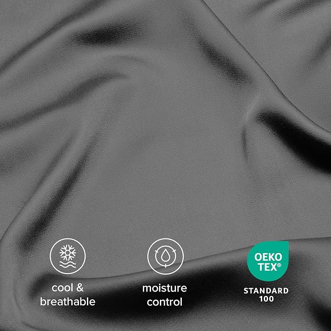 Bare Home 100% Rayon Made from Bamboo Luxury Body Size Cooling Pillowcase - Image 6